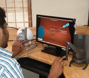 Lumbar Simulator in action