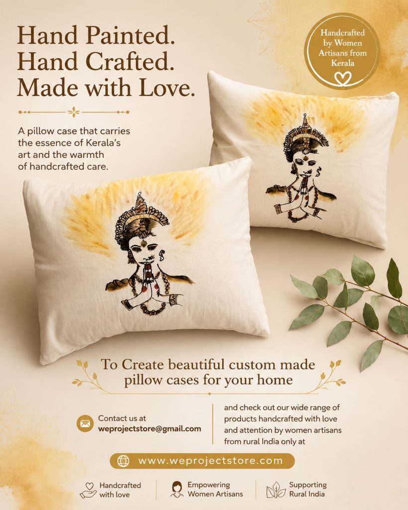 Women Artisans from Kerala Bring Creativity and Sustainability to Homes Through Handcrafted Pillow Covers