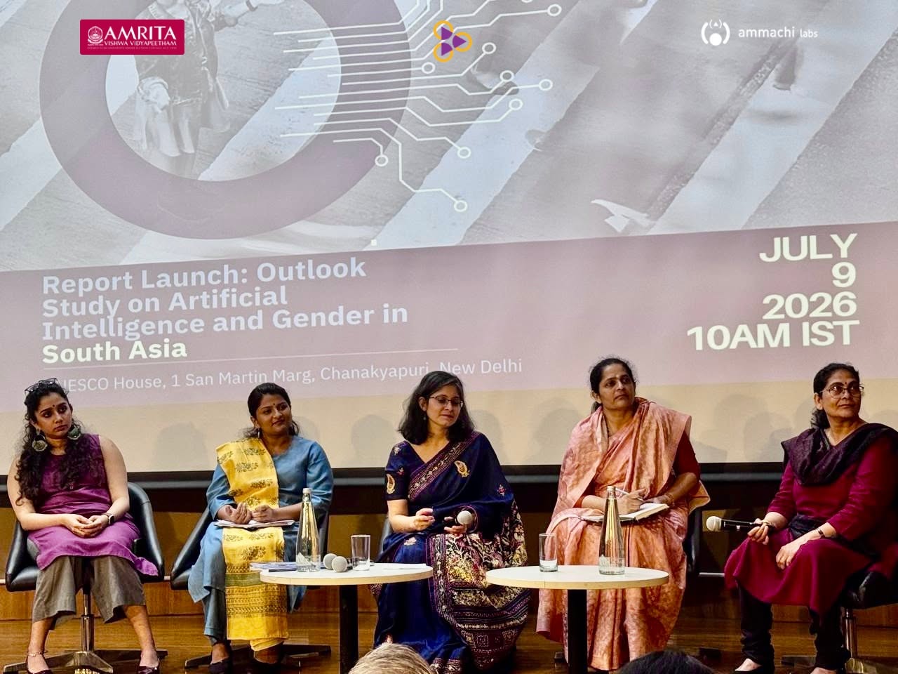 Dr. Bhavani Rao speaking at the UNESCO Women for Ethical AI South Asia Outlook Study launch