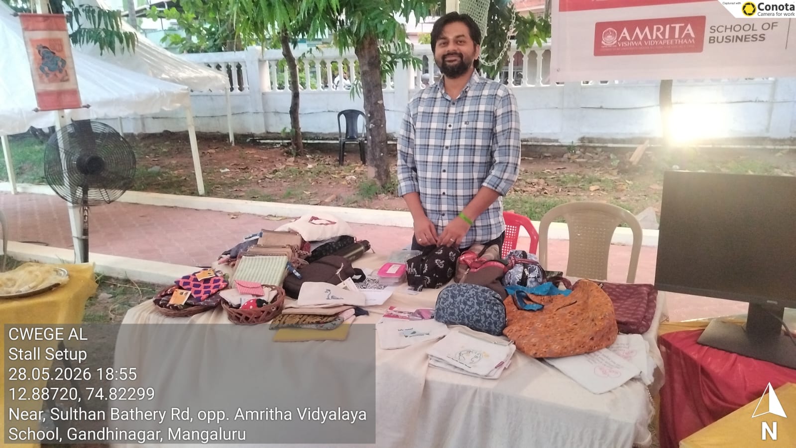 Conference bags brought to AMMACHI Labs