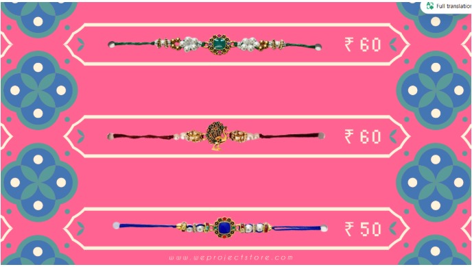 Handcrafted rakhis