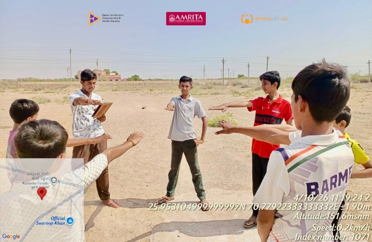 Participants taking part in fitness activities