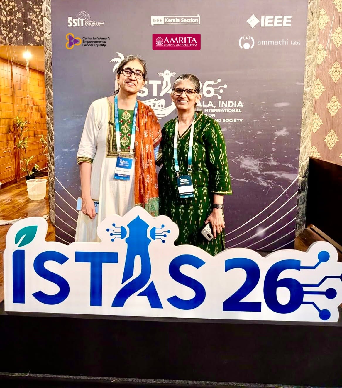 AMMACHI Labs and CWEGE representatives at IEEE ISTAS 2026