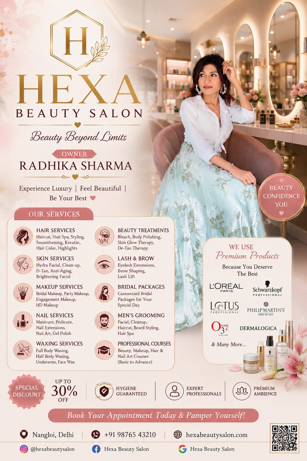 Participant poster — Beauty Salon Promotion